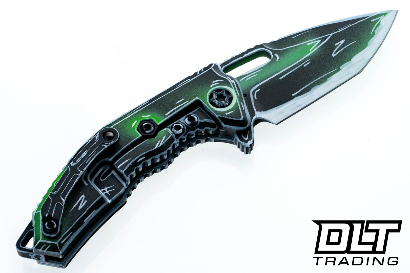 Heretic Medusa Manual - Cerakote Tanto MagnaCut Blade - Toxic