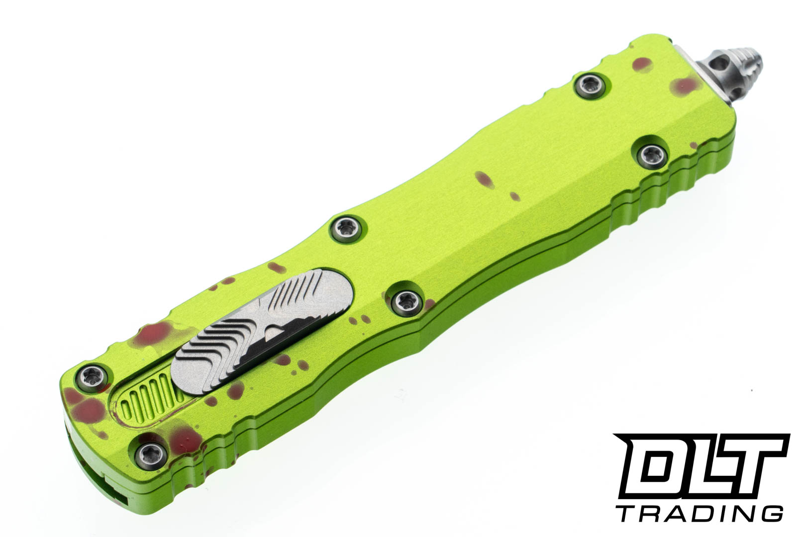 Microtech 225-10Z Dirac D/E - Zombie Tech Handle - Stonewash Blade 