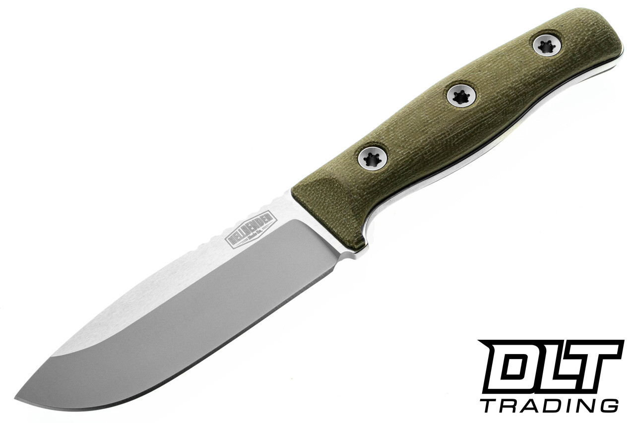 ジェットターレ カイサンダー クリアーグリーン Hellbender Snot Otter 4.0 - Satin 3V Blade - OD Green Micarta