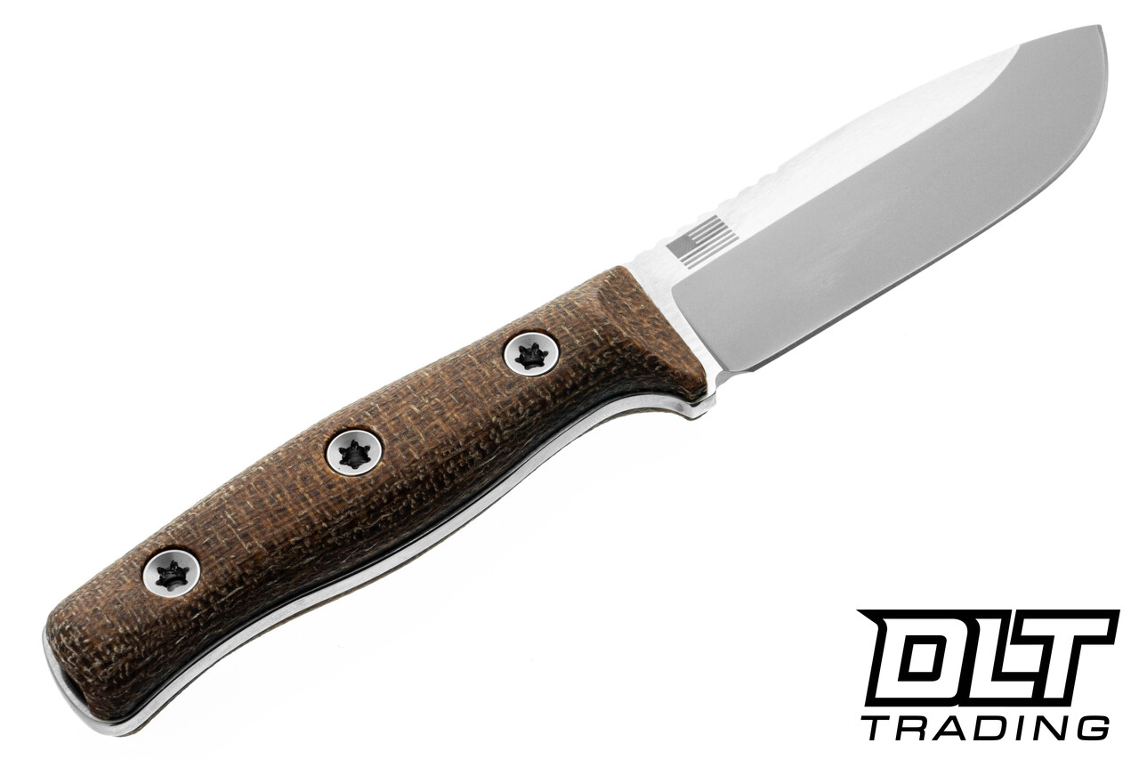 Hellbender Snot Otter 4.0 - Satin 3V Blade - Burlap Micarta - DLT