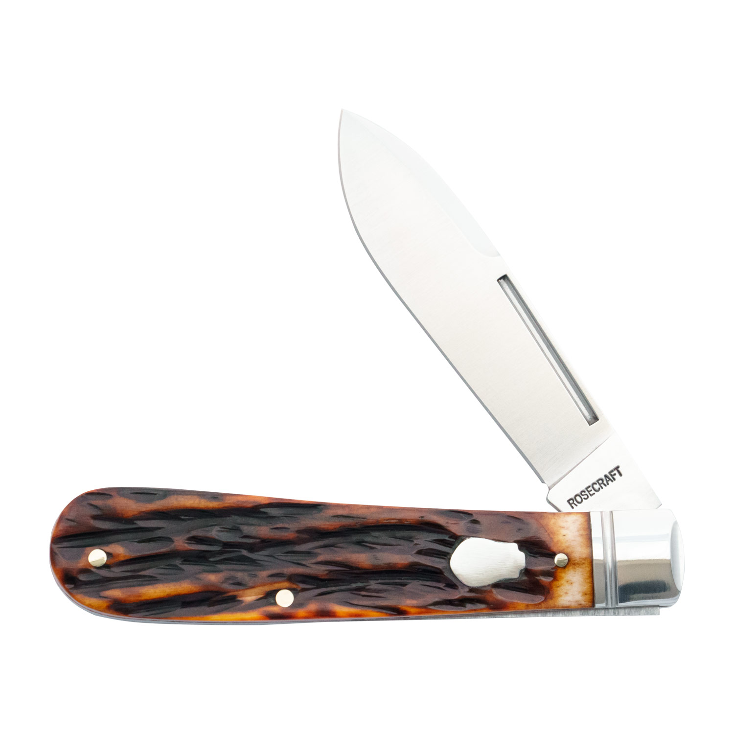 RoseCraft Blades Nolichucky Jack - Dapper Jigged Bone - Satin D2