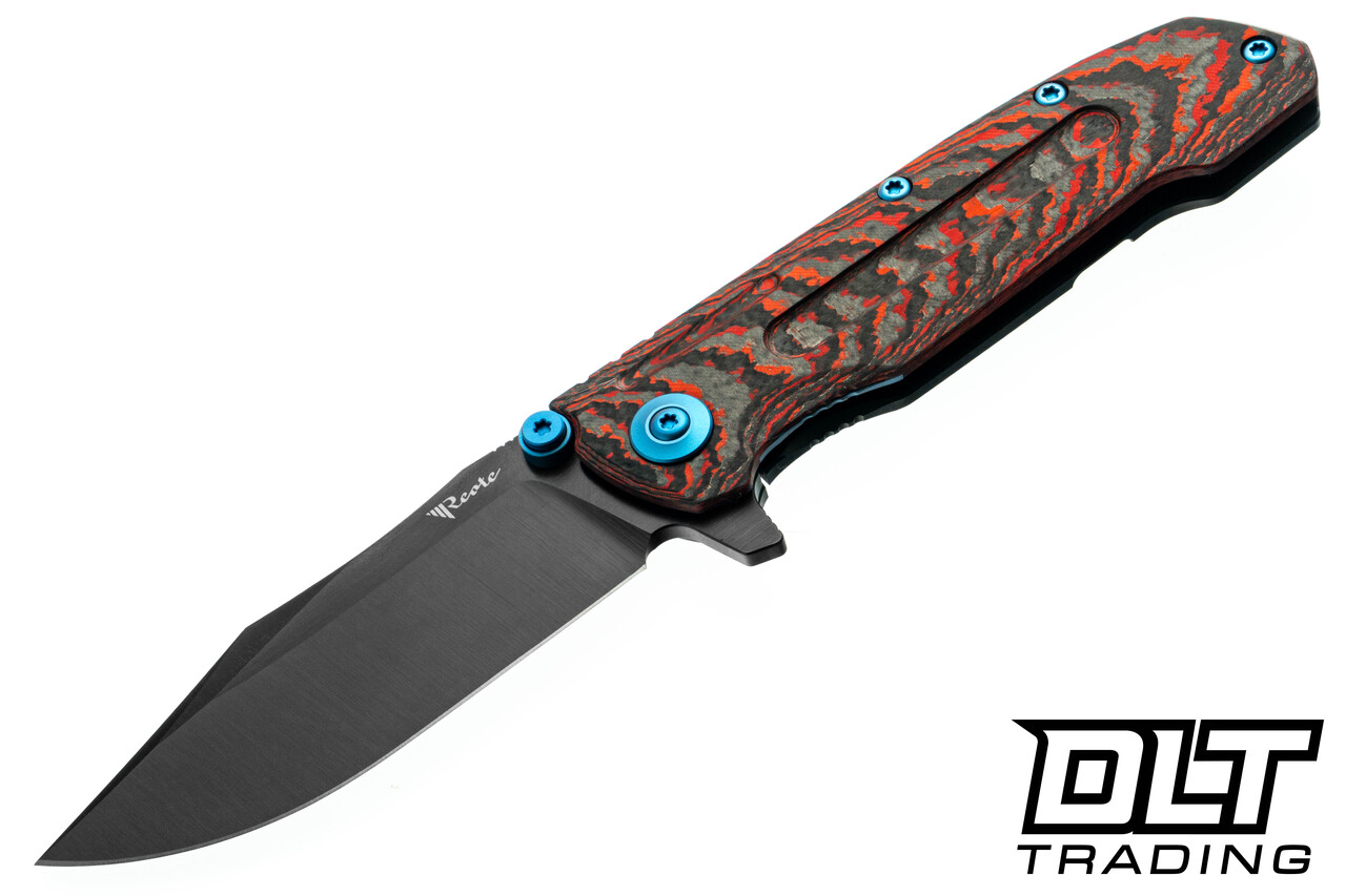 Reate 9D-V2 - Lava Flow FatCarbon - 154CM Belt Satin DLC Blade