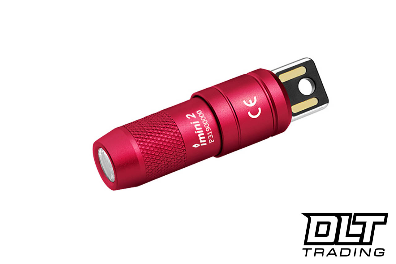 EOS ミリタリー装備 虹色チタンウォレット 2.0 アルマイト加工　No004 Olight imini 2 - Passionate Red - DLT Trading