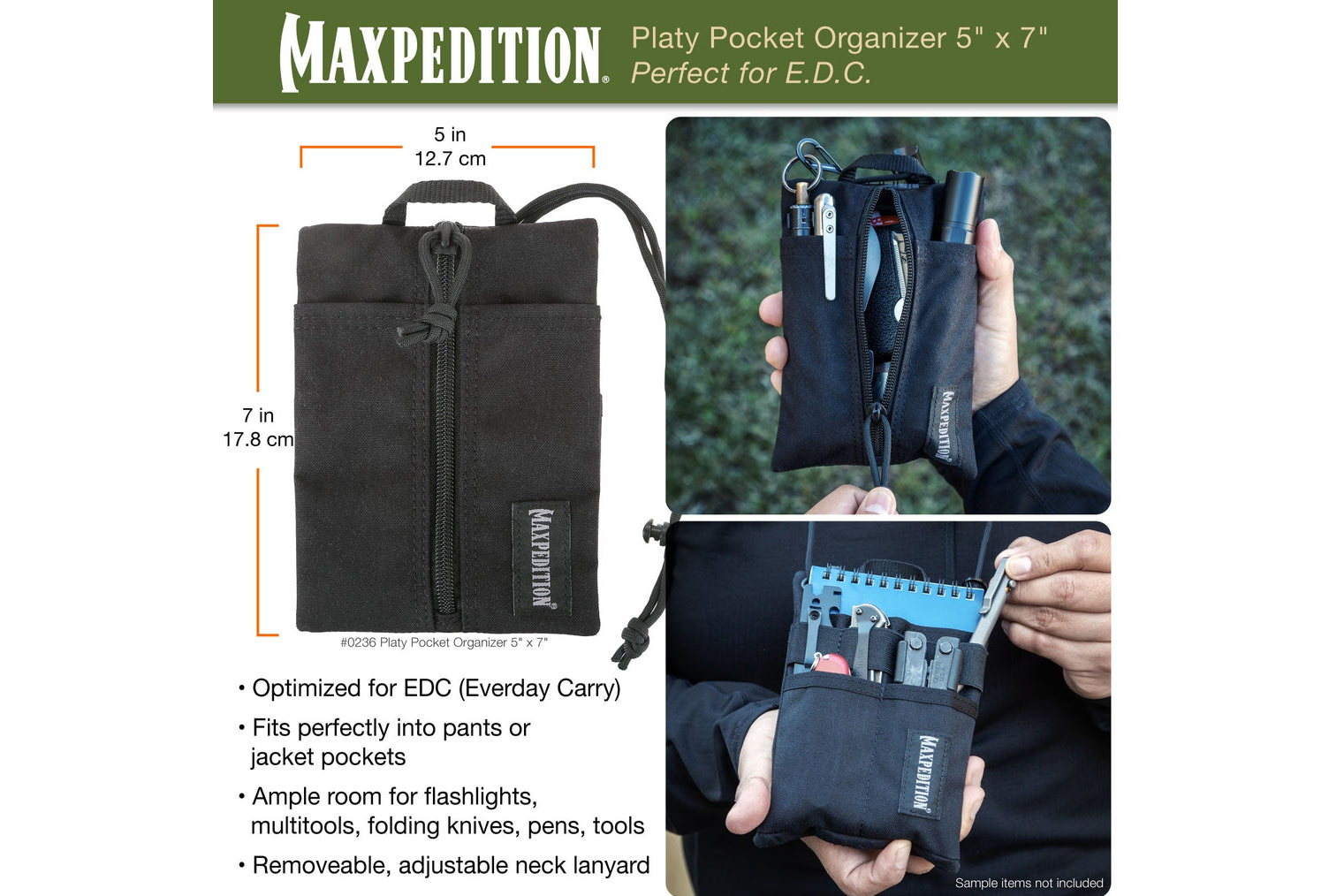 Maxpedition Platy Pocket Organizer - Foliage Green - DLT Trading