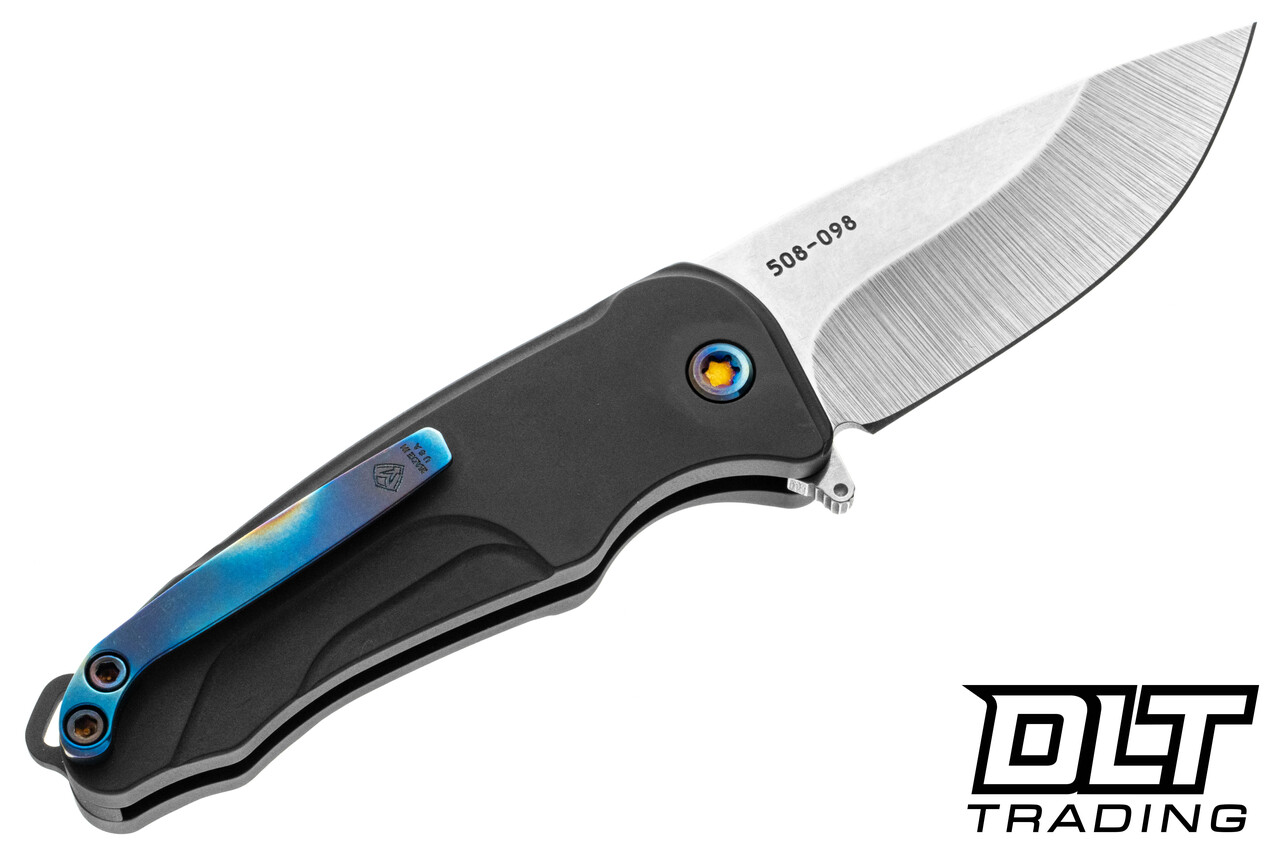 Medford Smooth Criminal Tumbled S35VN - DLC Titanium - Flamed 
