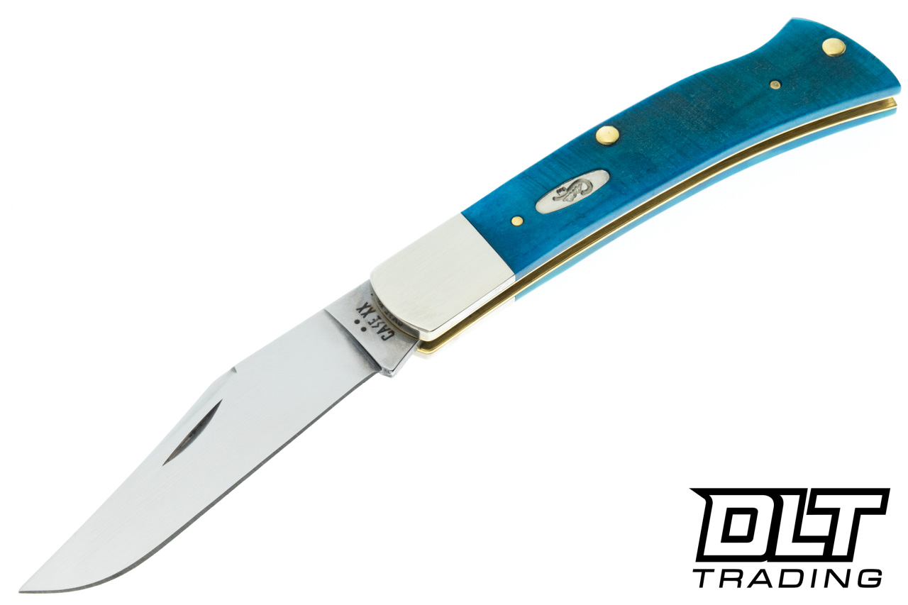 Case Axe Handle - Caribbean Blue Bone - Sawcut Jig - DLT Trading