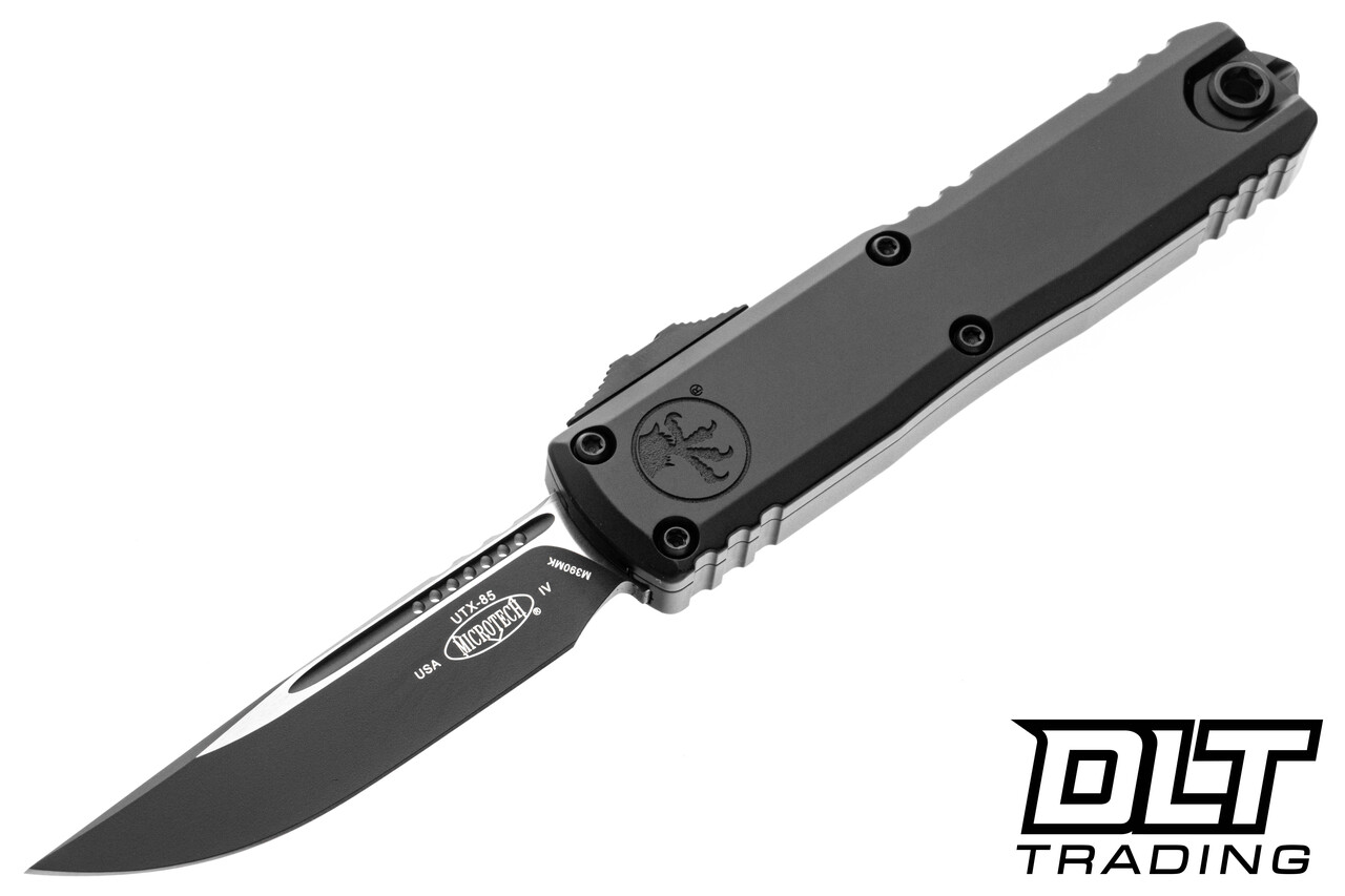 Microtech 12314-1T UTX-85 Gen IV - Black Handle - Black Blade