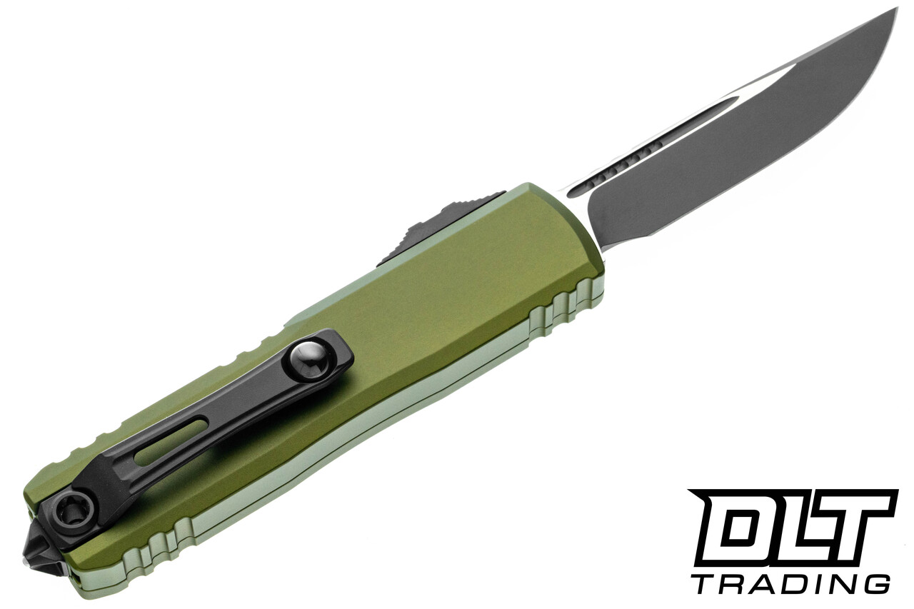 Microtech 12314-1OD UTX-85 Gen IV - OD Green Handle - Black Blade
