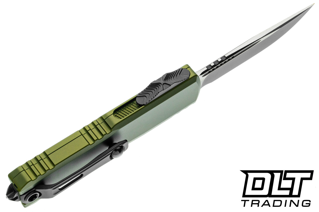 Microtech 12314-1OD UTX-85 Gen IV - OD Green Handle - Black Blade