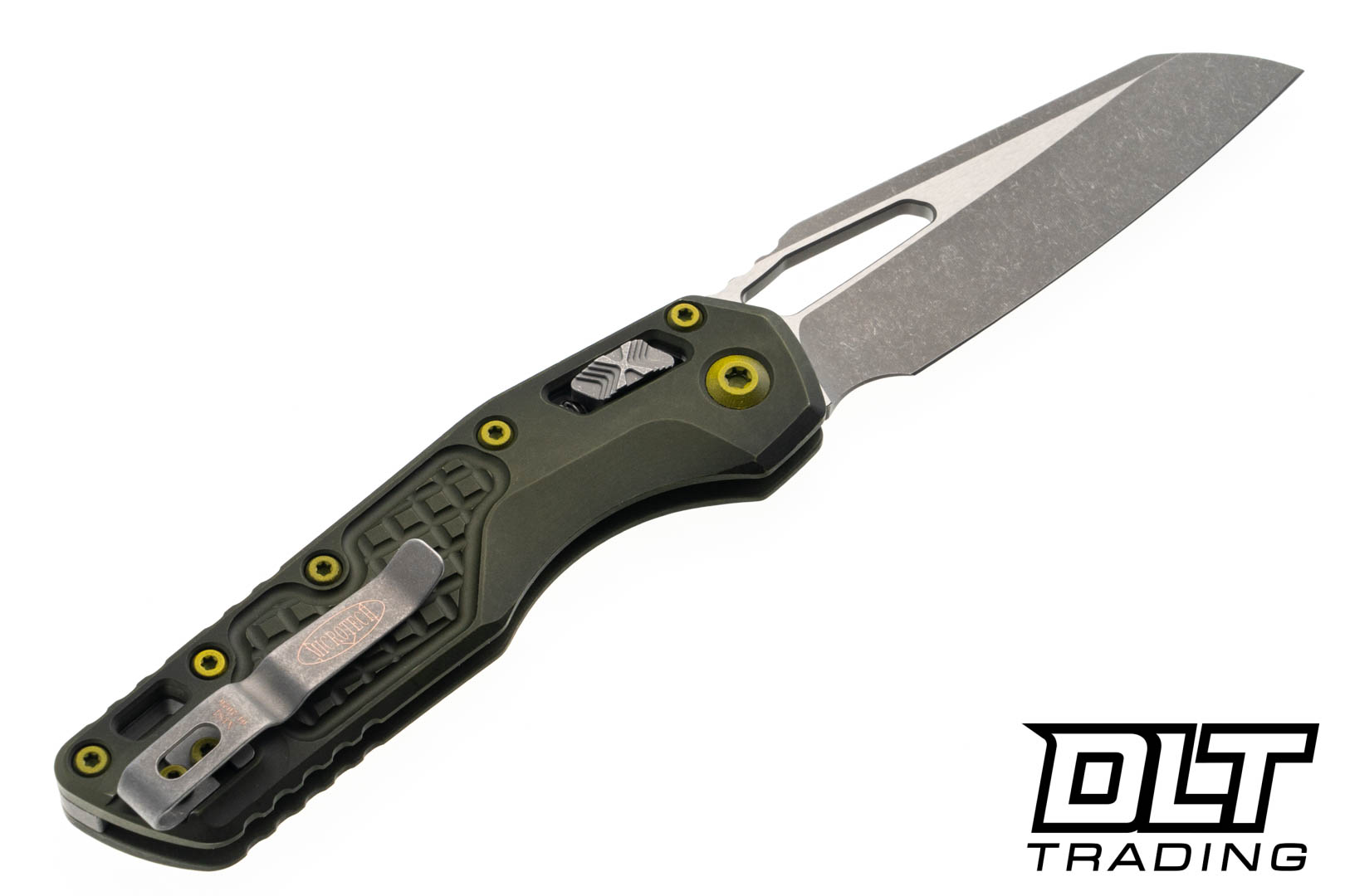 Microtech 210-1FRDGG-U25 MSI S/E - Distressed Green Frag Handle