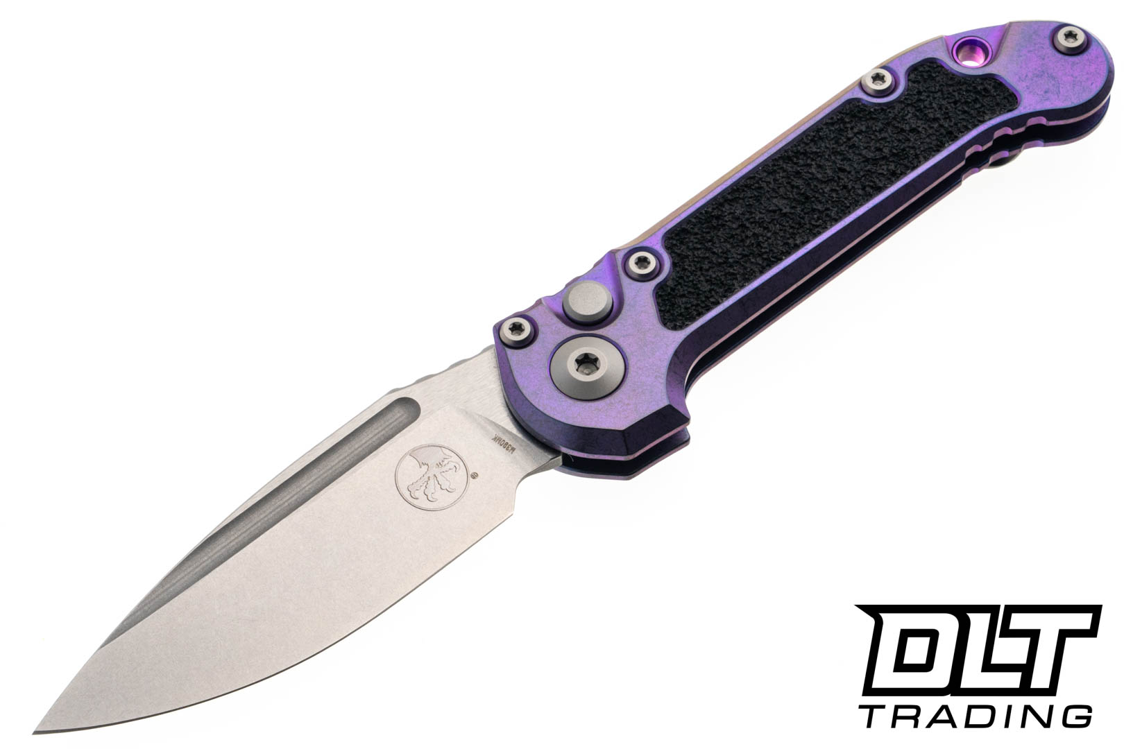 Microtech 1135-10MS10 LUDT - Purple Haze Titanium - Textured Inlay
