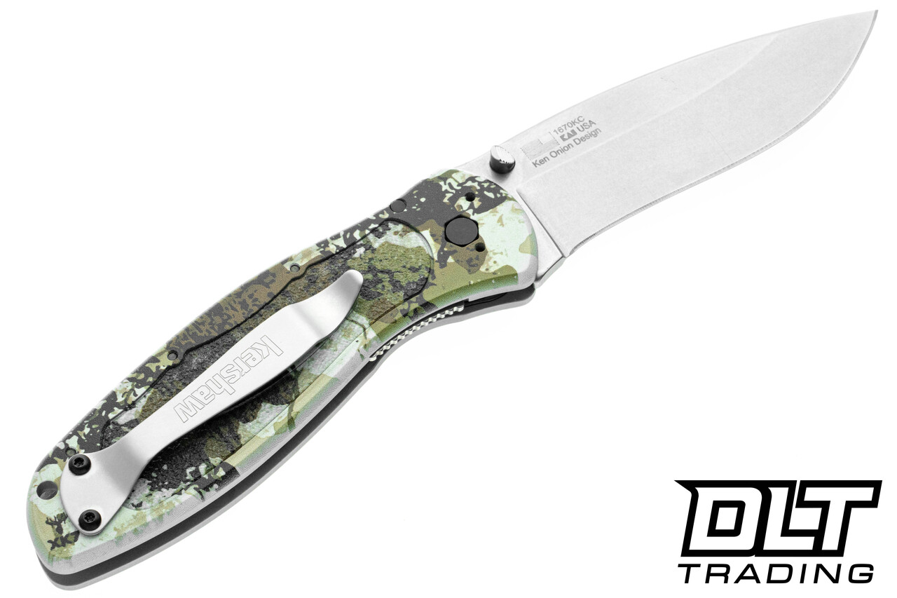 Kershaw Blur 1670KC King's Camo | Stonewash 14C28N Aluminum