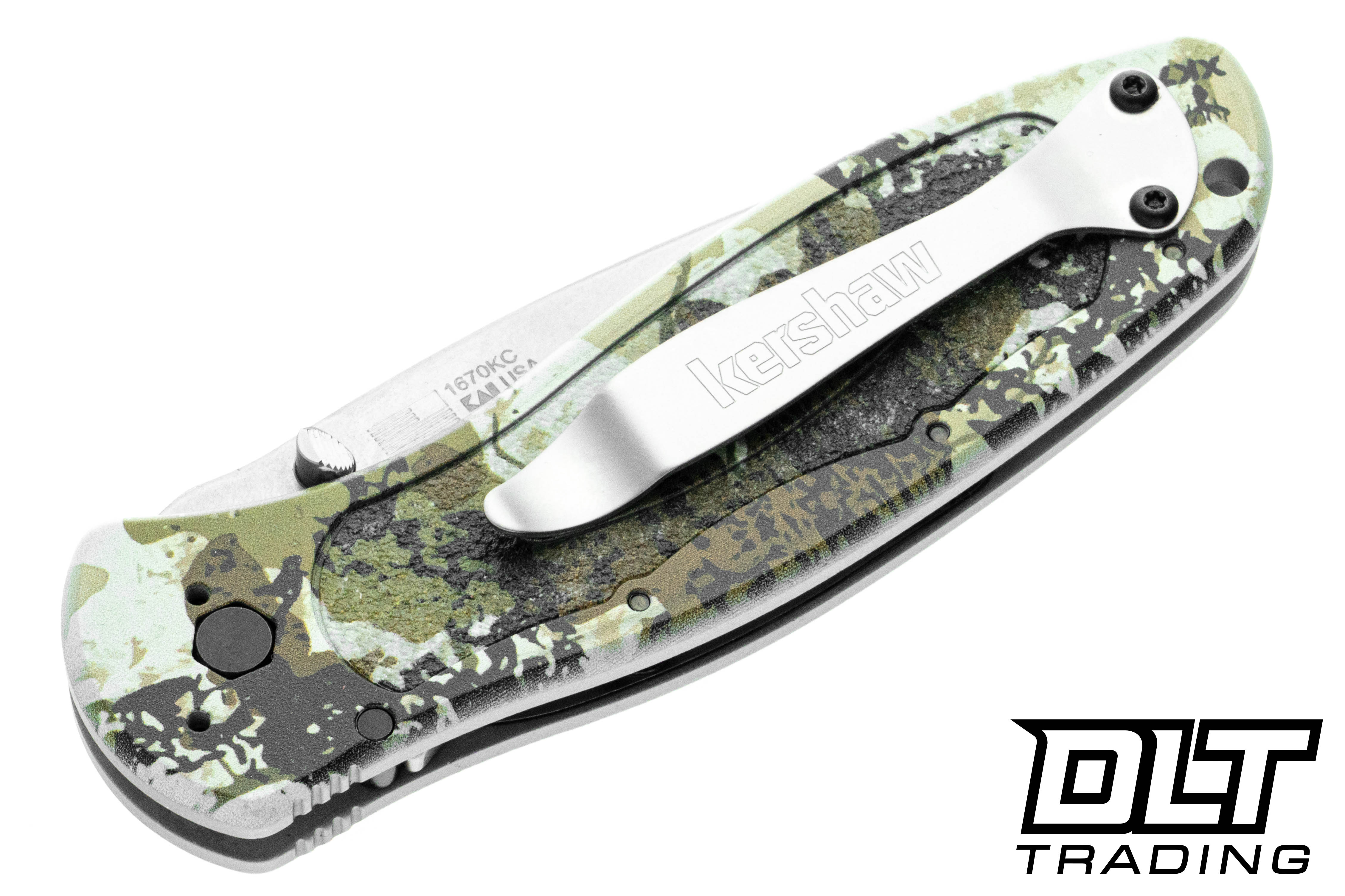 Kershaw Blur 1670KC King's Camo | Stonewash 14C28N Aluminum