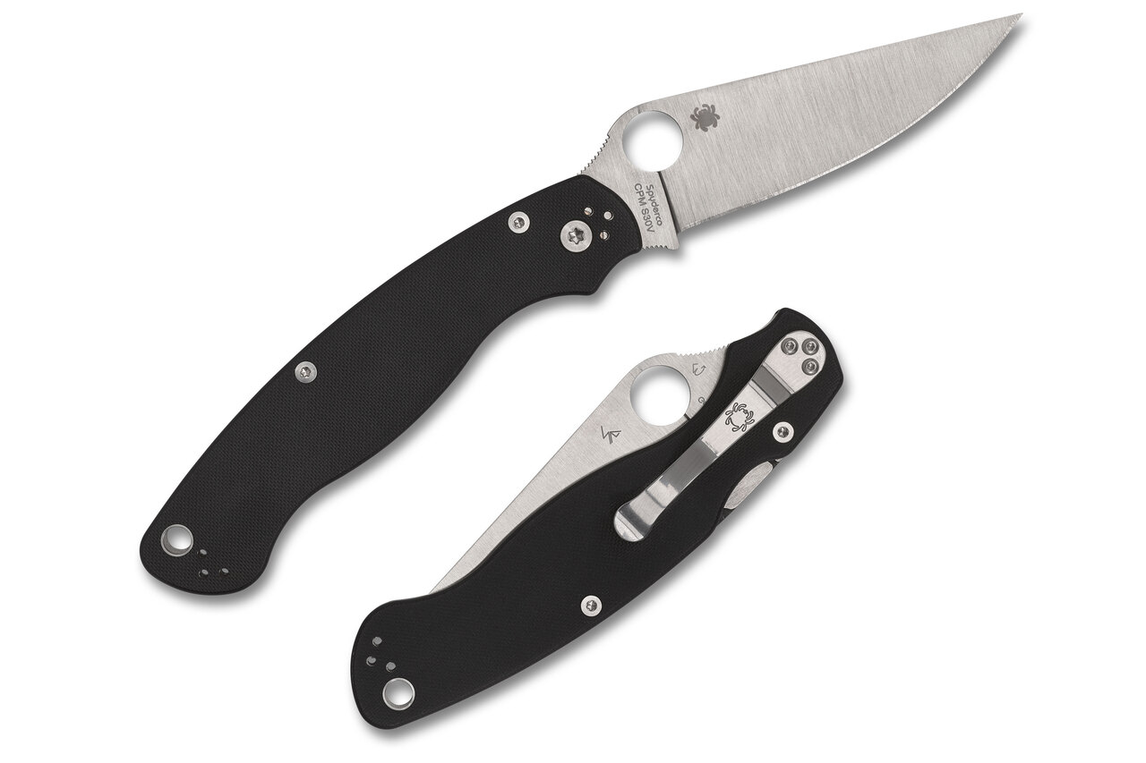 Spyderco Military 2 - Black G-10 - Left Handed - C36GPLE2