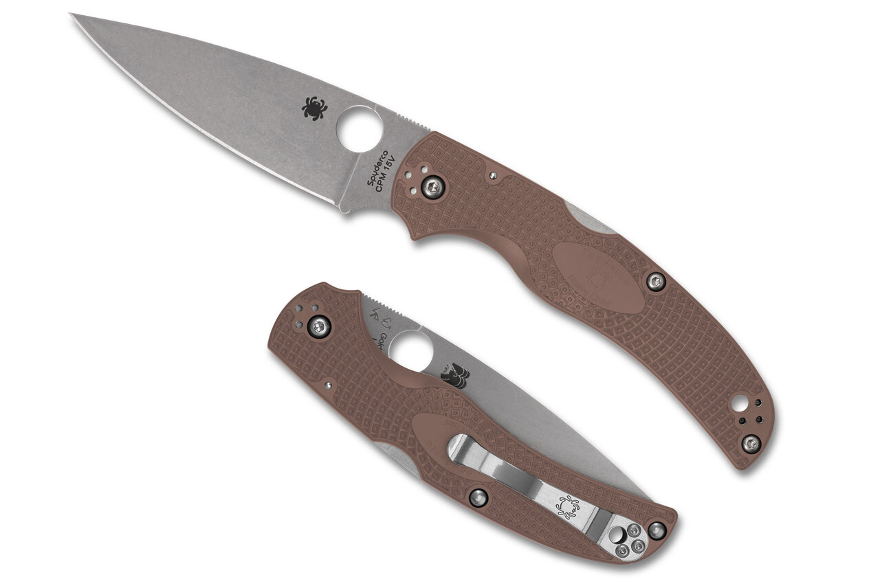 Spyderco Native Chief Lightweight - Brown FRN - 15V Blade - Sprint