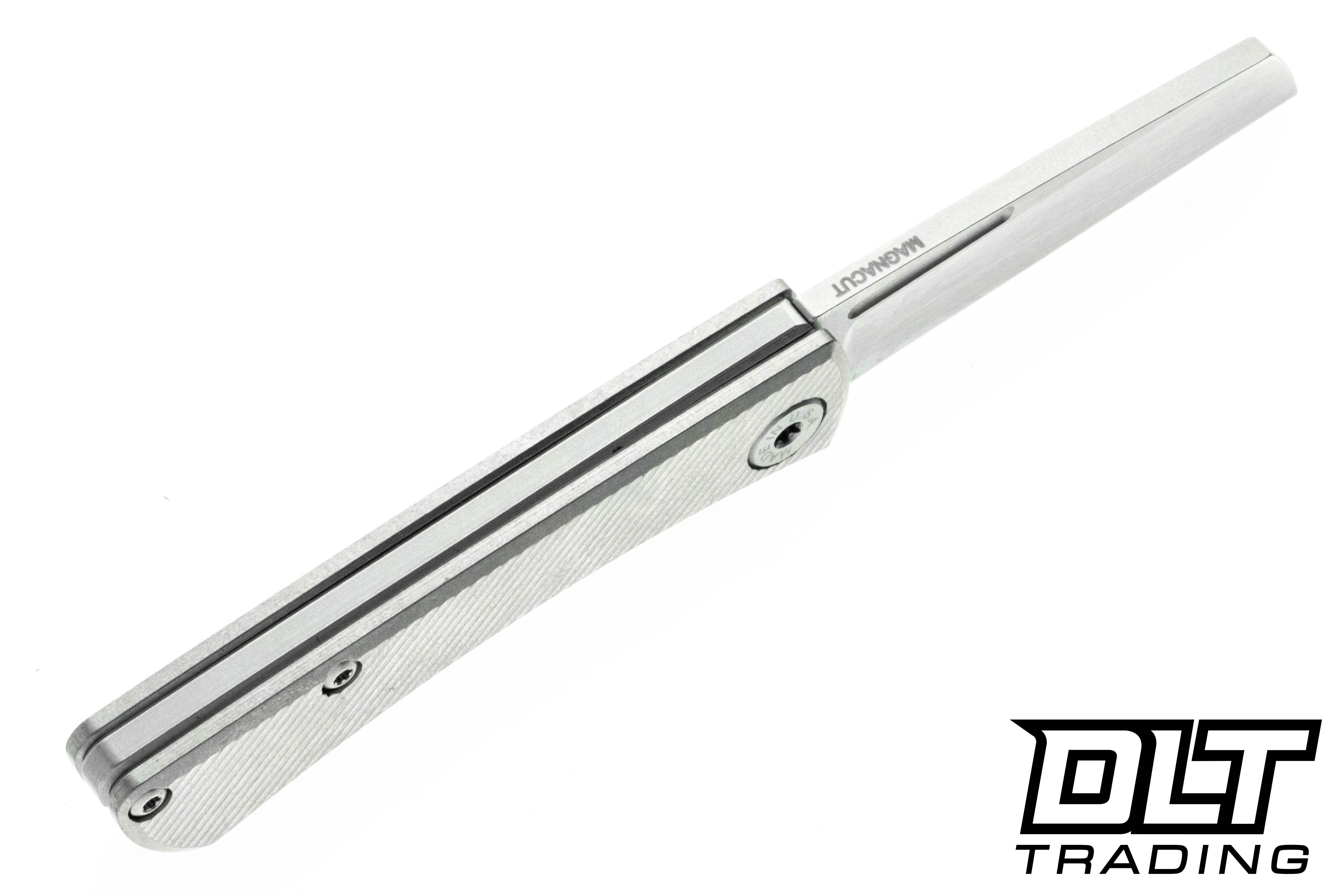 American Blade Works Slip Joint - 45 Degree Milled Titanium Handle