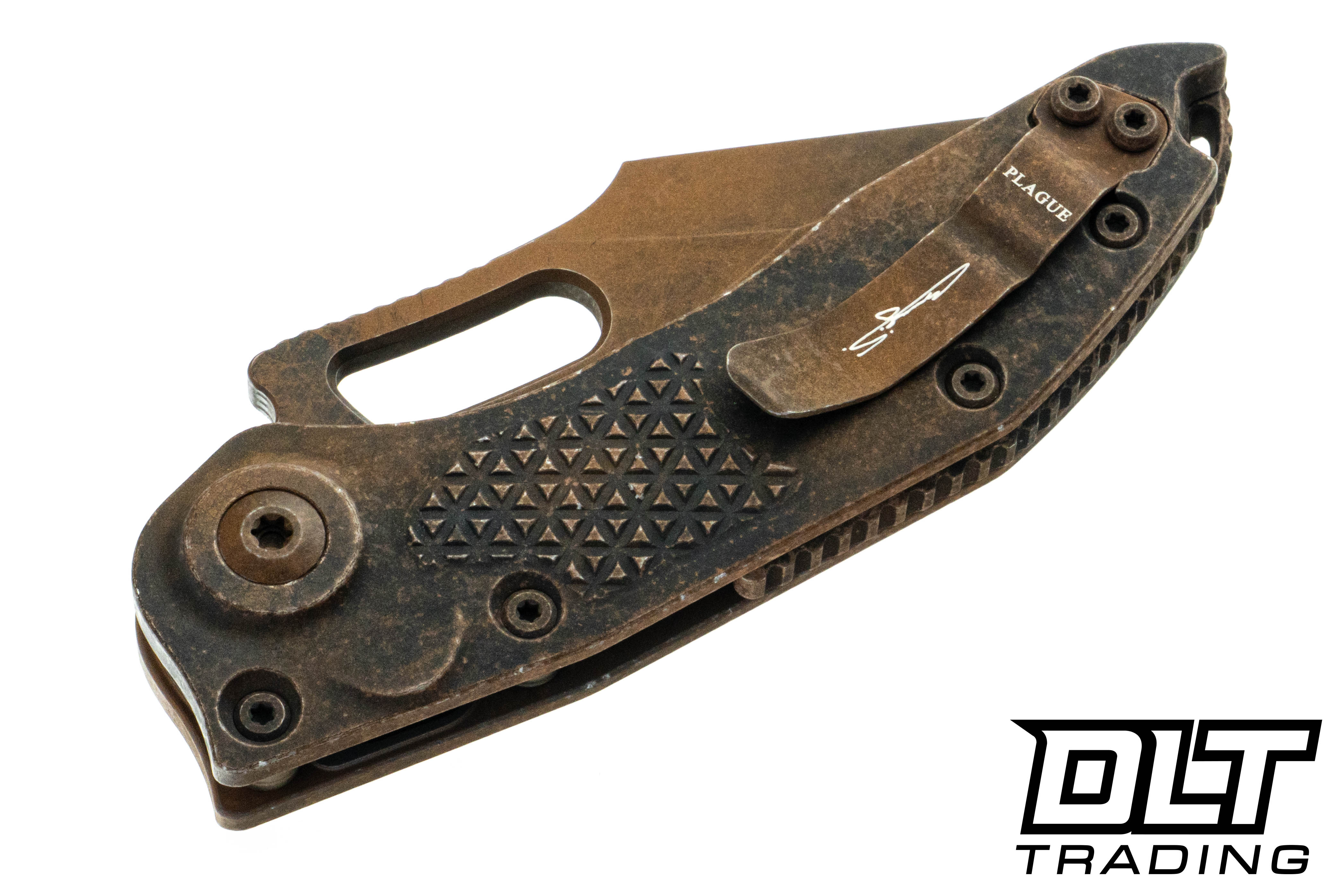 Microtech 169-1PLOBS Stitch S/E - Plague Outbreak Handle - Plague