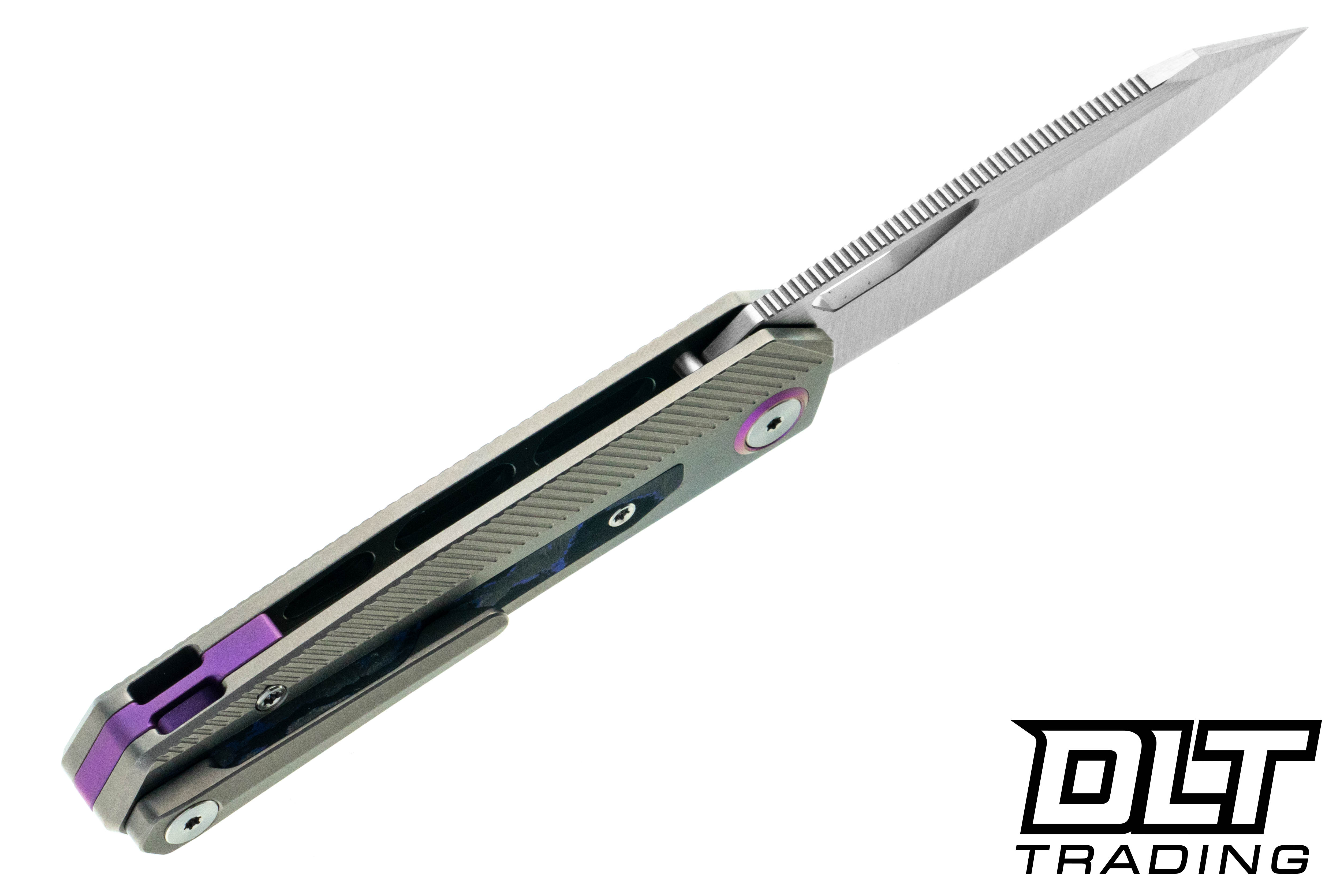 Divo Saloon - Purple Nurple - Beadblast Titanium Handle - Purple