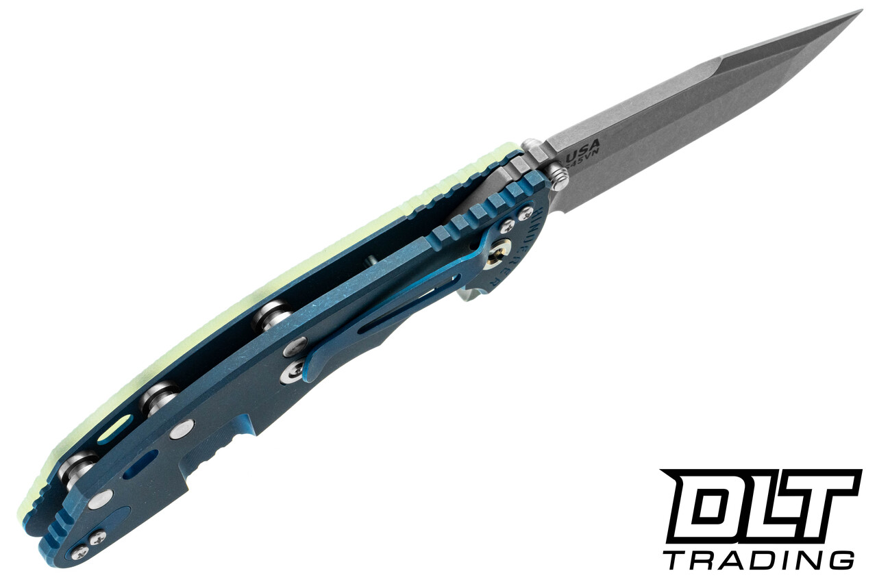 Hinderer XM-24 Harpoon Spanto S45VN - Battle Blue Anodized