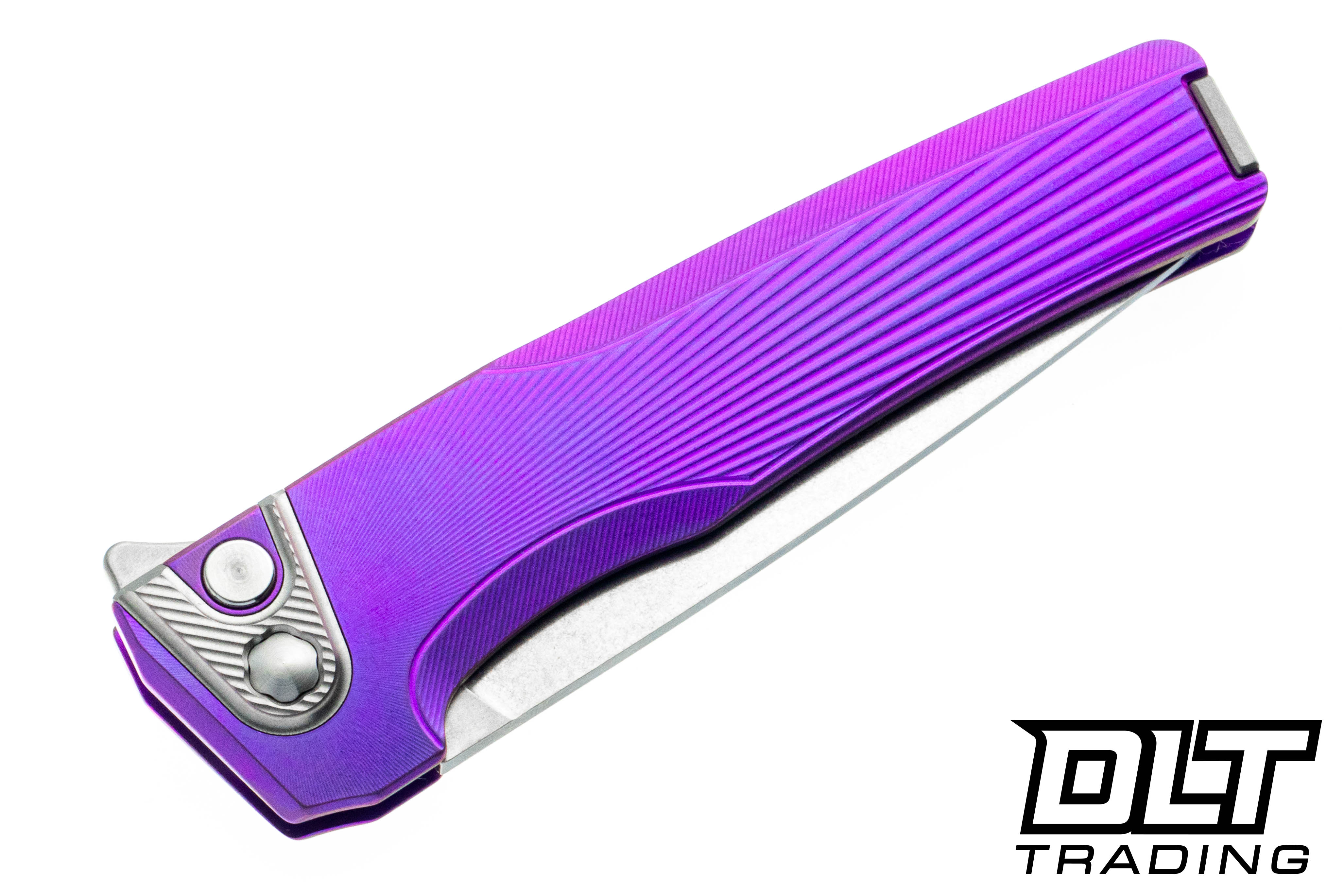MachineWise Sonora - Raw Ti Bolster - Sunray Purple Titanium