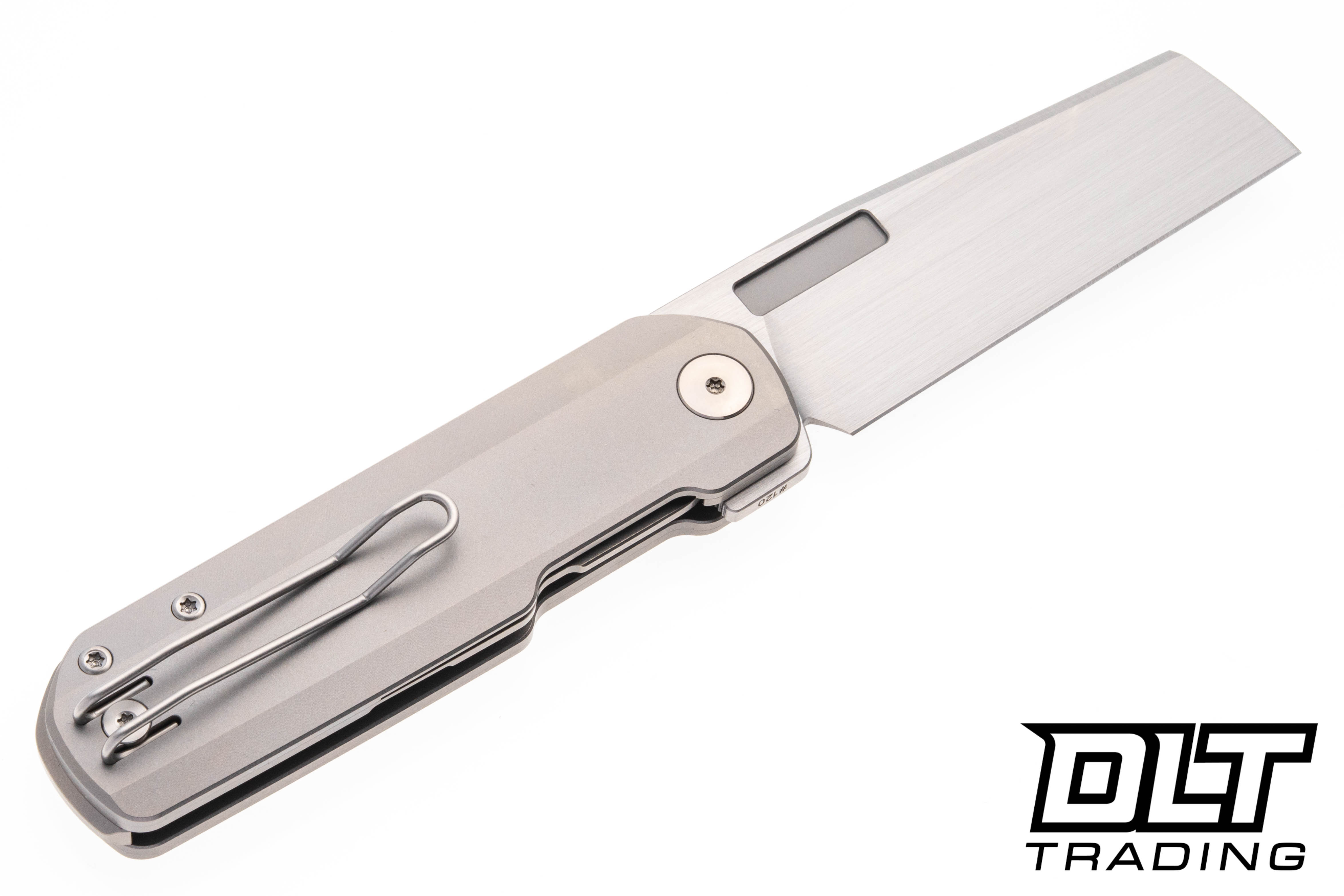 切手102007 Vero Engineering Avid 2 - Titanium - Hand Satin S45VN Blade - DLT