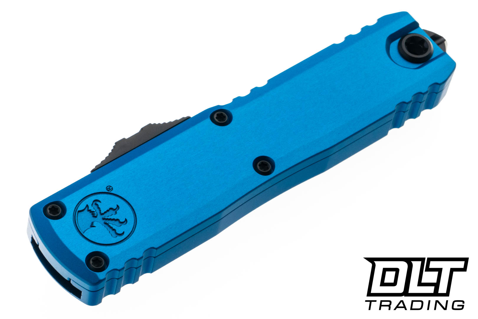 Microtech 12314-1BL UTX-85 Gen IV S/E - Blue Handle - Black Blade