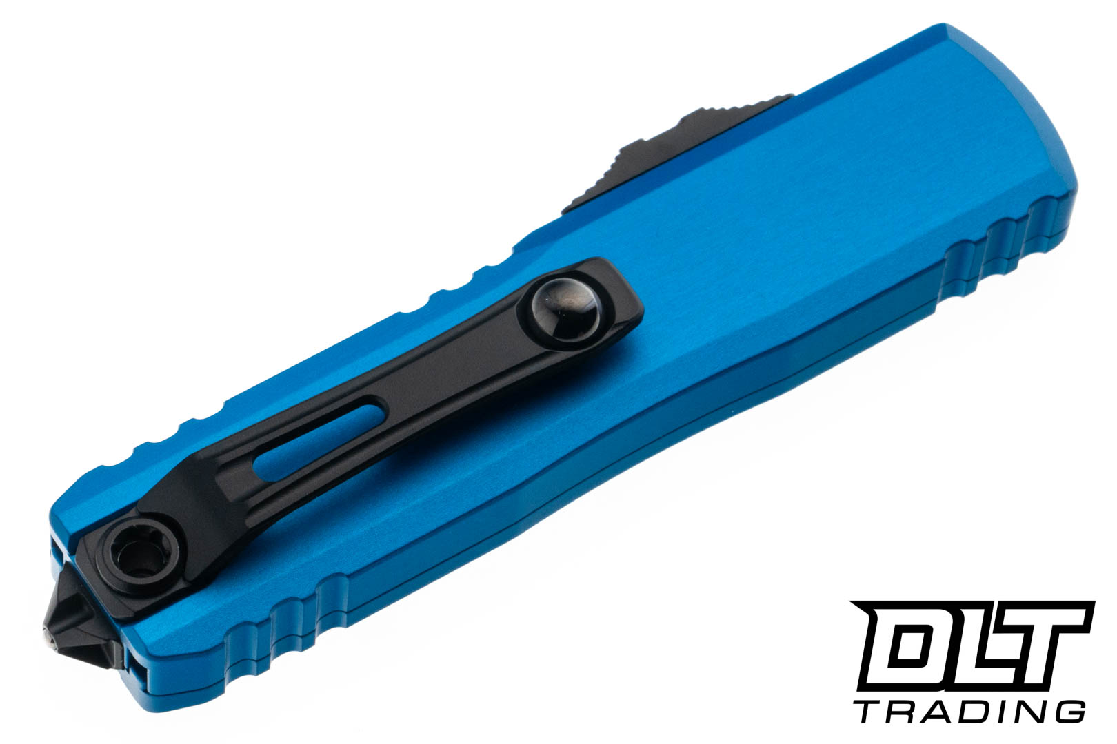 Microtech 12314-1BL UTX-85 Gen IV S/E - Blue Handle - Black Blade