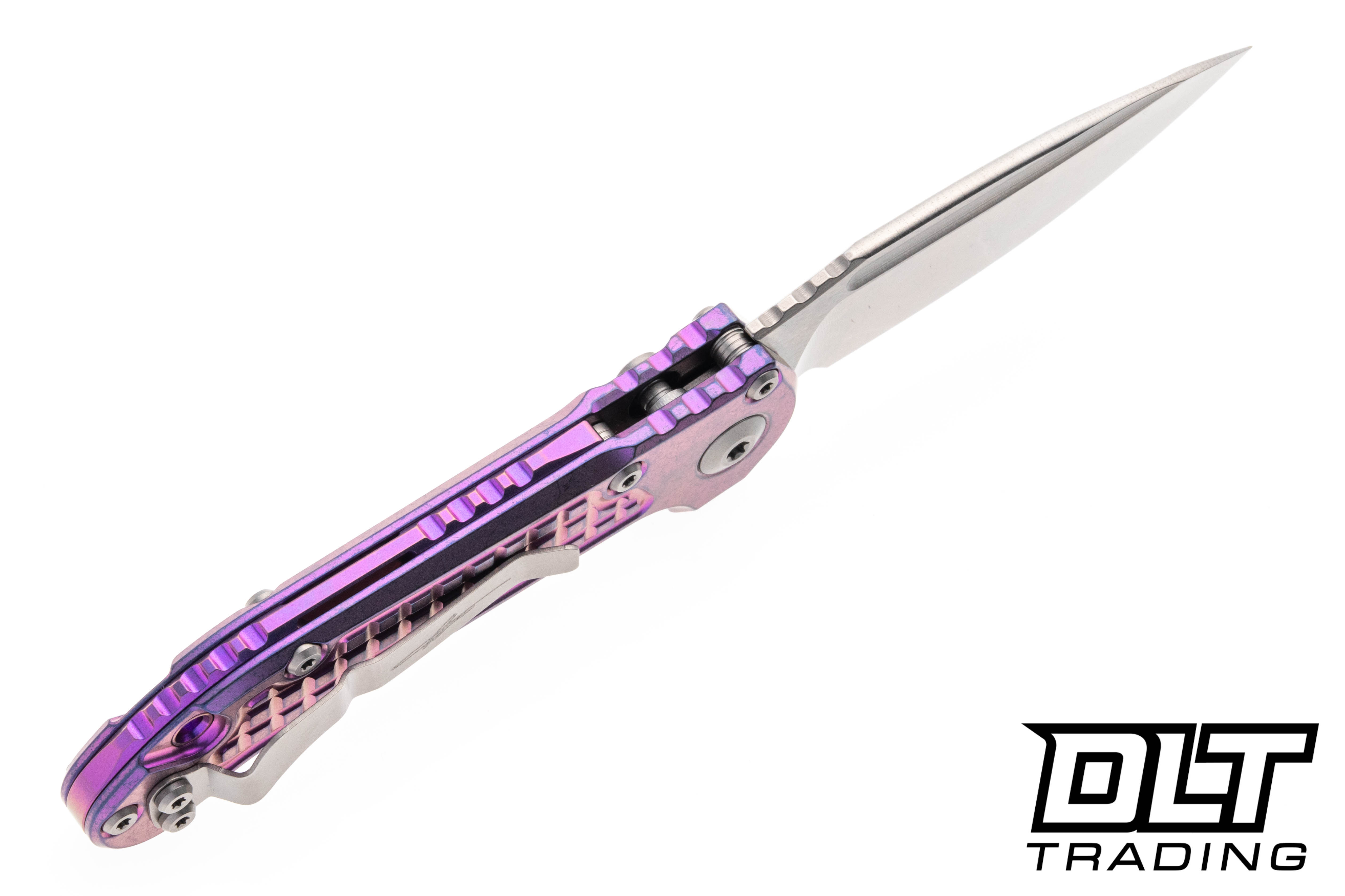 Microtech 1135-10FRMS5 LUDT - Purple Haze Frag Titanium - Purple
