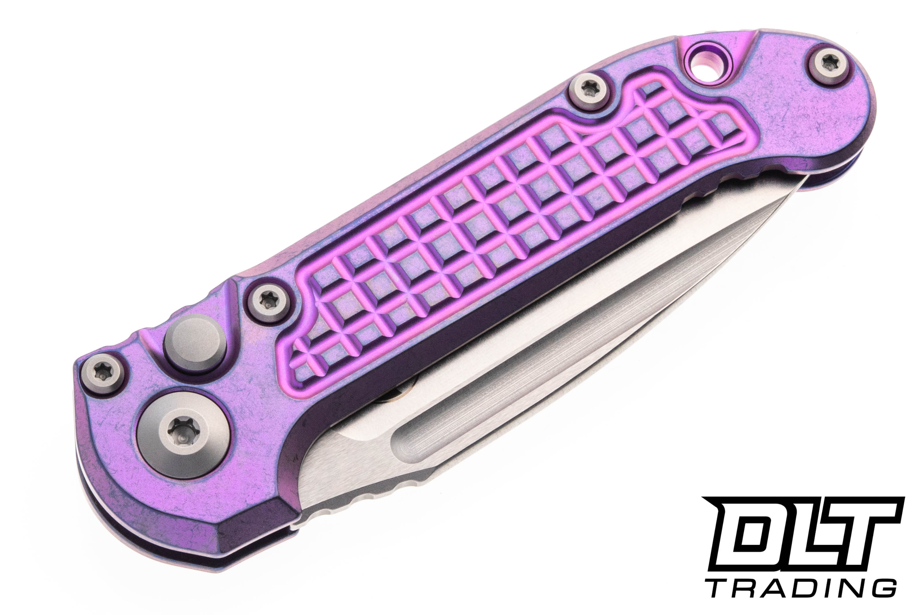 Microtech 1135-10FRMS5 LUDT - Purple Haze Frag Titanium - Purple