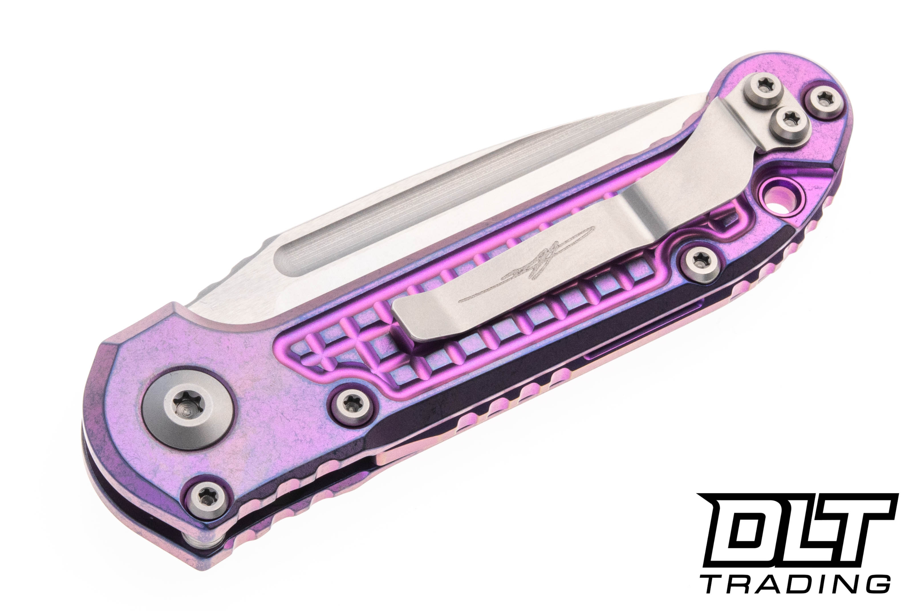 Microtech 1135-10FRMS5 LUDT - Purple Haze Frag Titanium - Purple