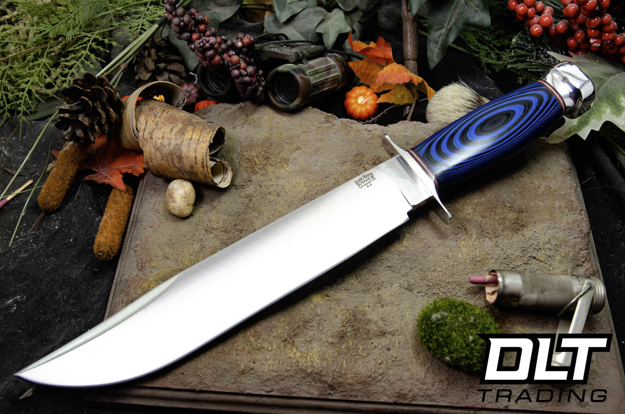 Bark River 1909 Michigan Bowie A2 Blue & Black G-10