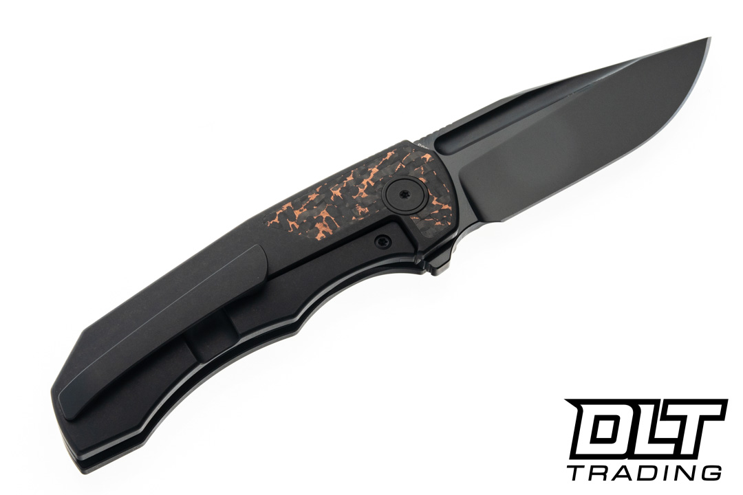 BergBlades TiCK - Black DLC Titanium - Snakeskin Copper FatCarbon