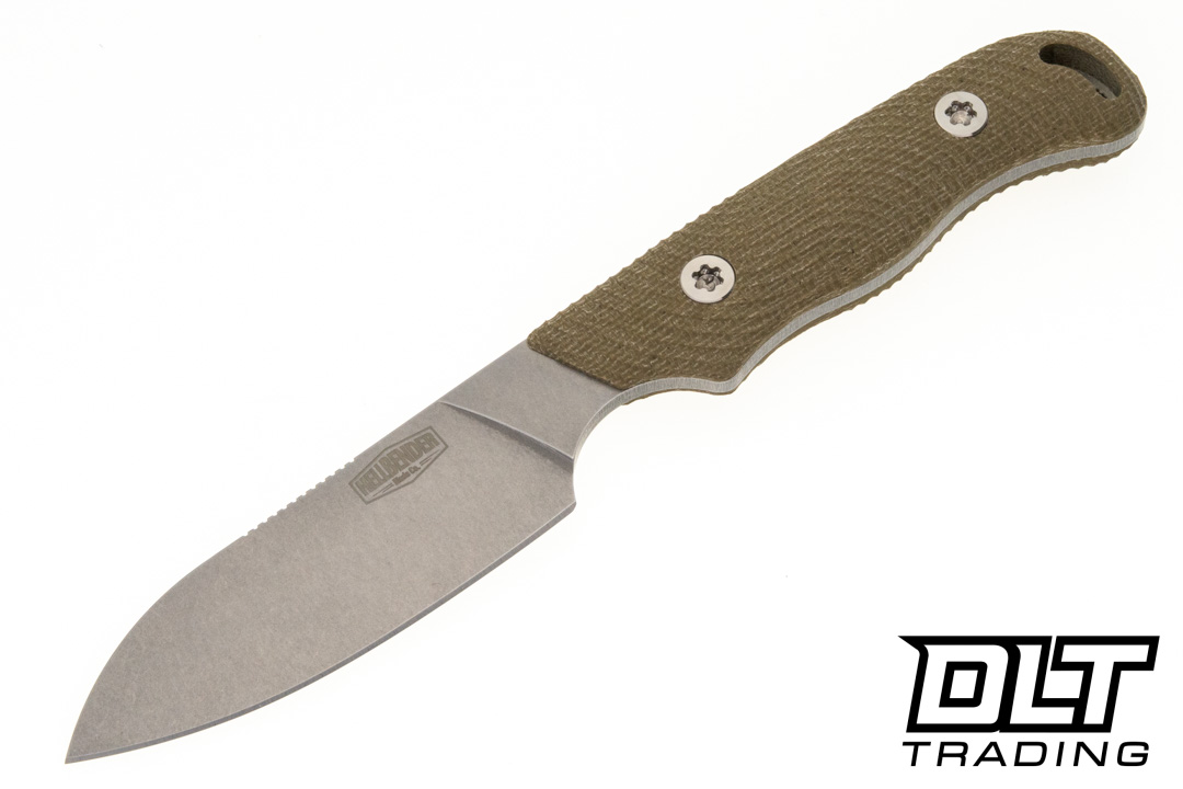 Hellbender Ranch Hand - Stonewash Tumbled MagnaCut Blade - OD