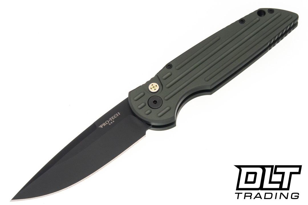 Pro-Tech Tactical Response TR3 - Green Grooved Aluminum - DLC