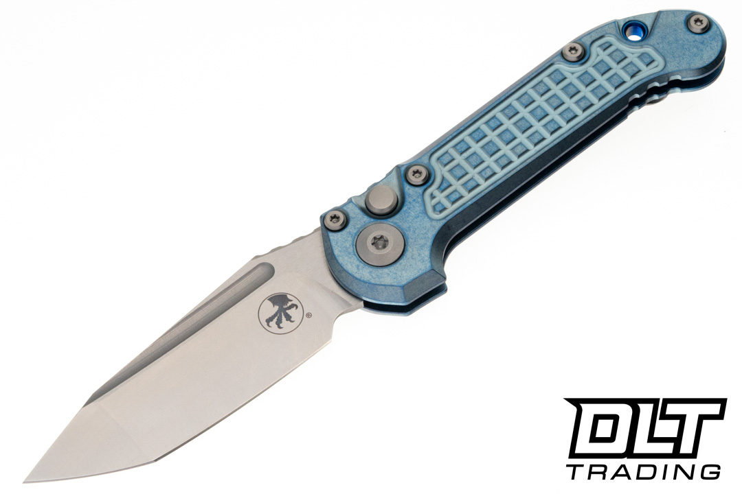 スナップオン　アルミ製LEDフラッシュライト　新品　アルマイトブルー Microtech 1136-10FRMS6 LUDT Gen III Tanto - Ice Blue Anodized Frag