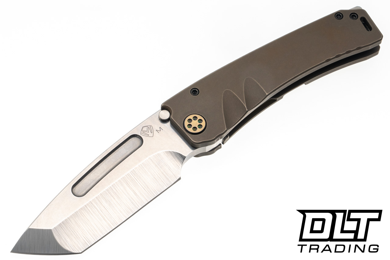 Medford Marauder Tanto - Tumbled MagnaCut - OS Bronze Titanium