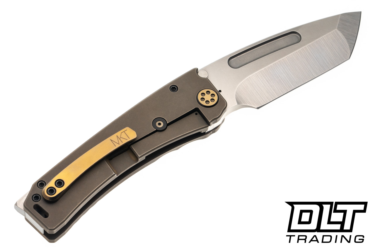 Medford Marauder Tanto - Tumbled MagnaCut - OS Bronze Titanium