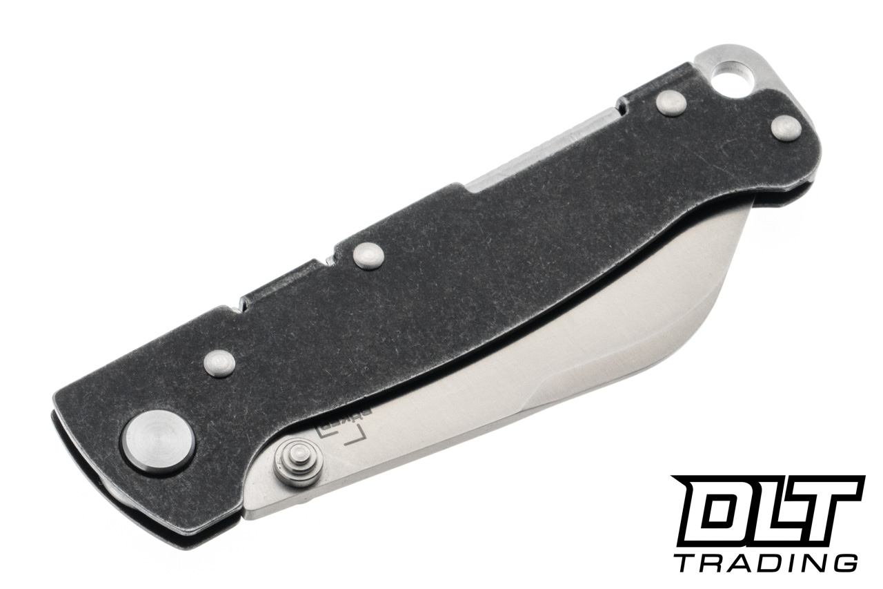 Boker Atlas Sheepsfoot TS - Black Stonewash Stainless Steel Handle
