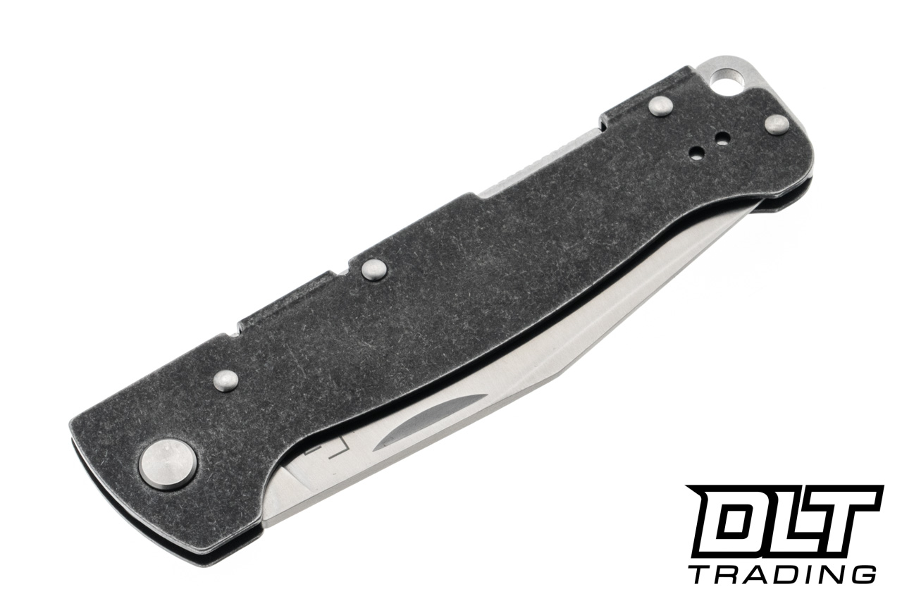 Boker Atlas Backlock Big - Black Stonewash Stainless Steel - Satin