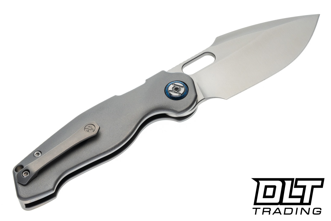 Kunwu Gringo Verta Lock - Orange Peel Texture Titanium - Satin