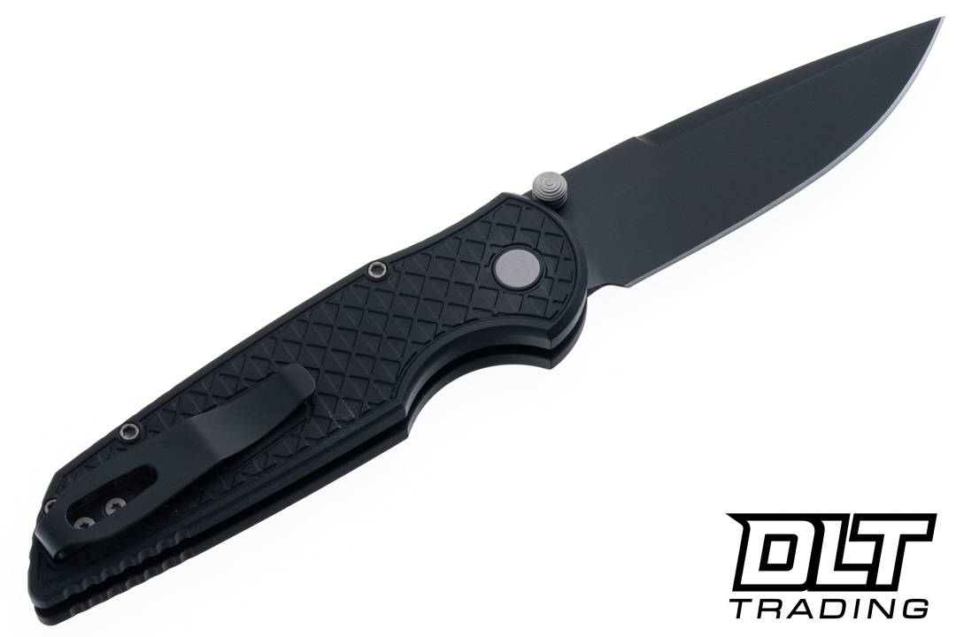 Pro-Tech TR-3 Integrity - Black Relic Textured Handle - Black DLC