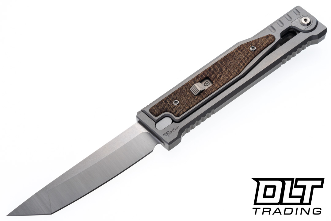 Reate EXO-OG - Tanto Satin Stonewashed Elmax Blade - Bead Blast