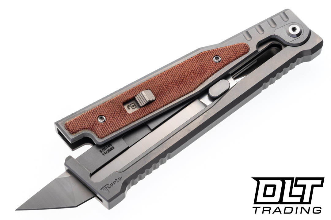 Reate EXO-OG - Tanto Satin Stonewashed Elmax Blade - Bead Blast