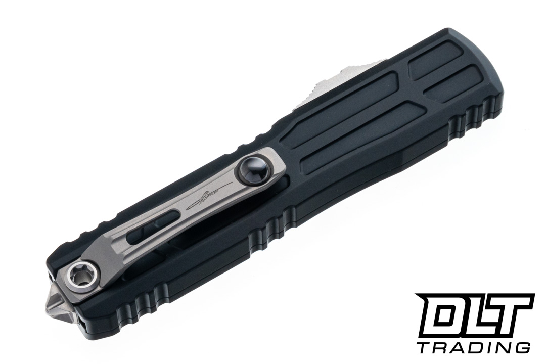 Microtech 1120EX-12S Ultratech EX-ZBP - Black Handle - Stonewash