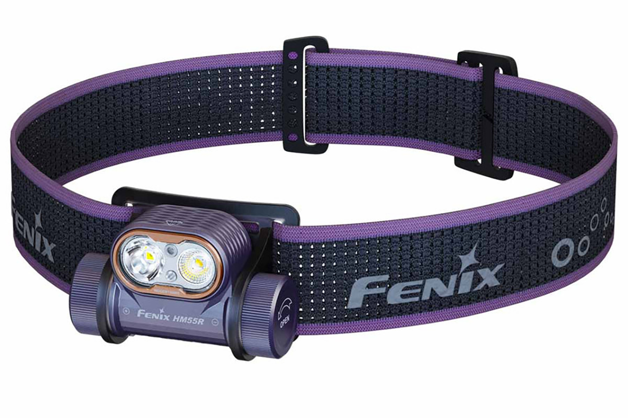 Fenix HM55R Rechargeable Headlamp - Purple - DLT Trading