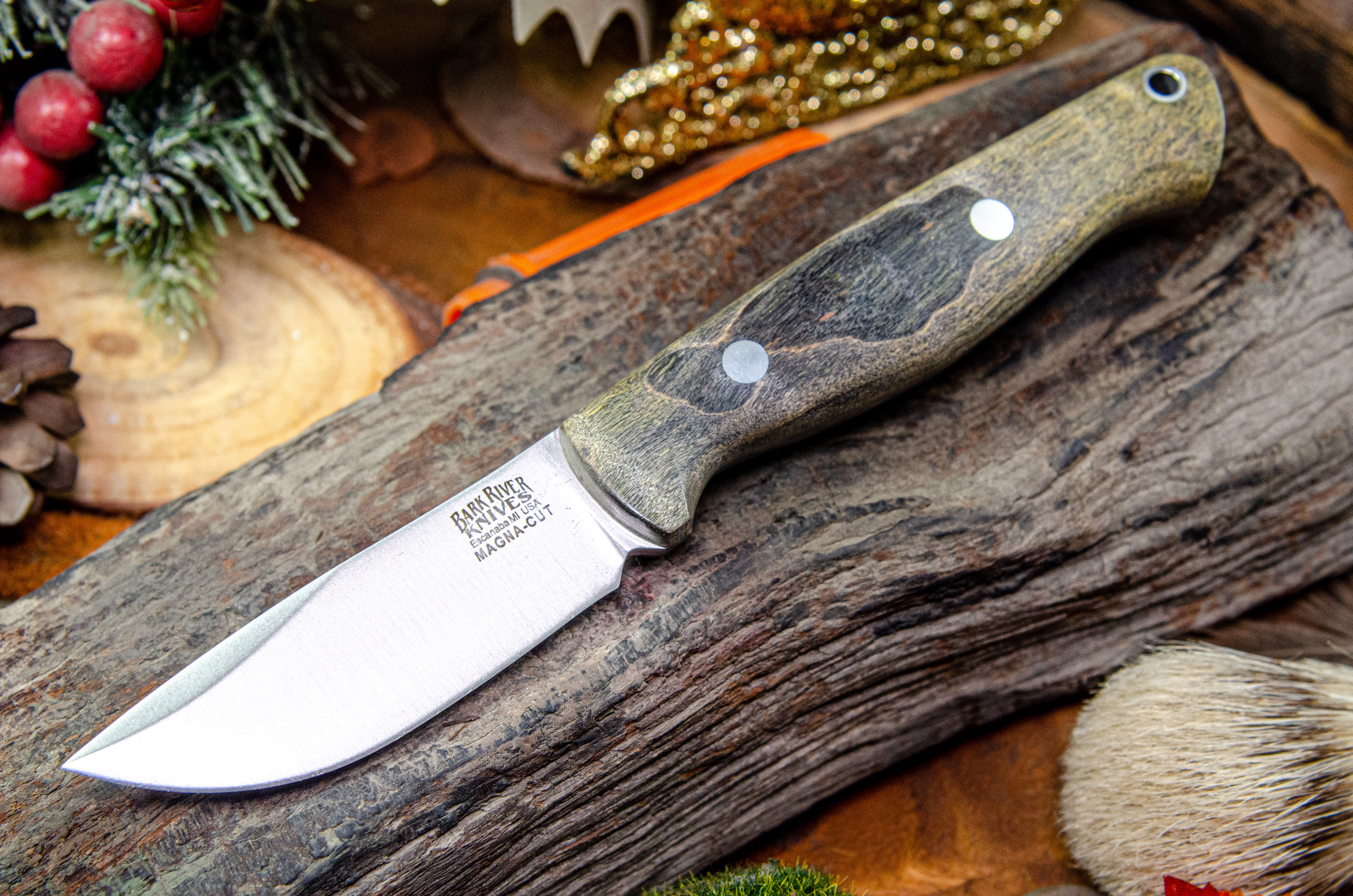 Blade Raid Custom Gunny MagnaCut Green Maple Burl - DLT Trading