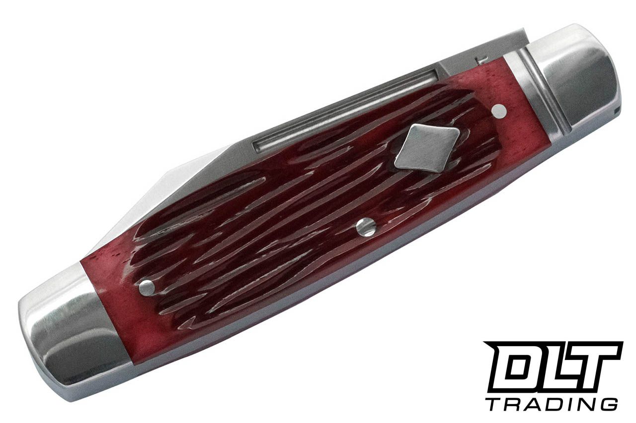RoseCraft Barren Fork Jack - Red Jigged Bone - Satin 14C28N Clip
