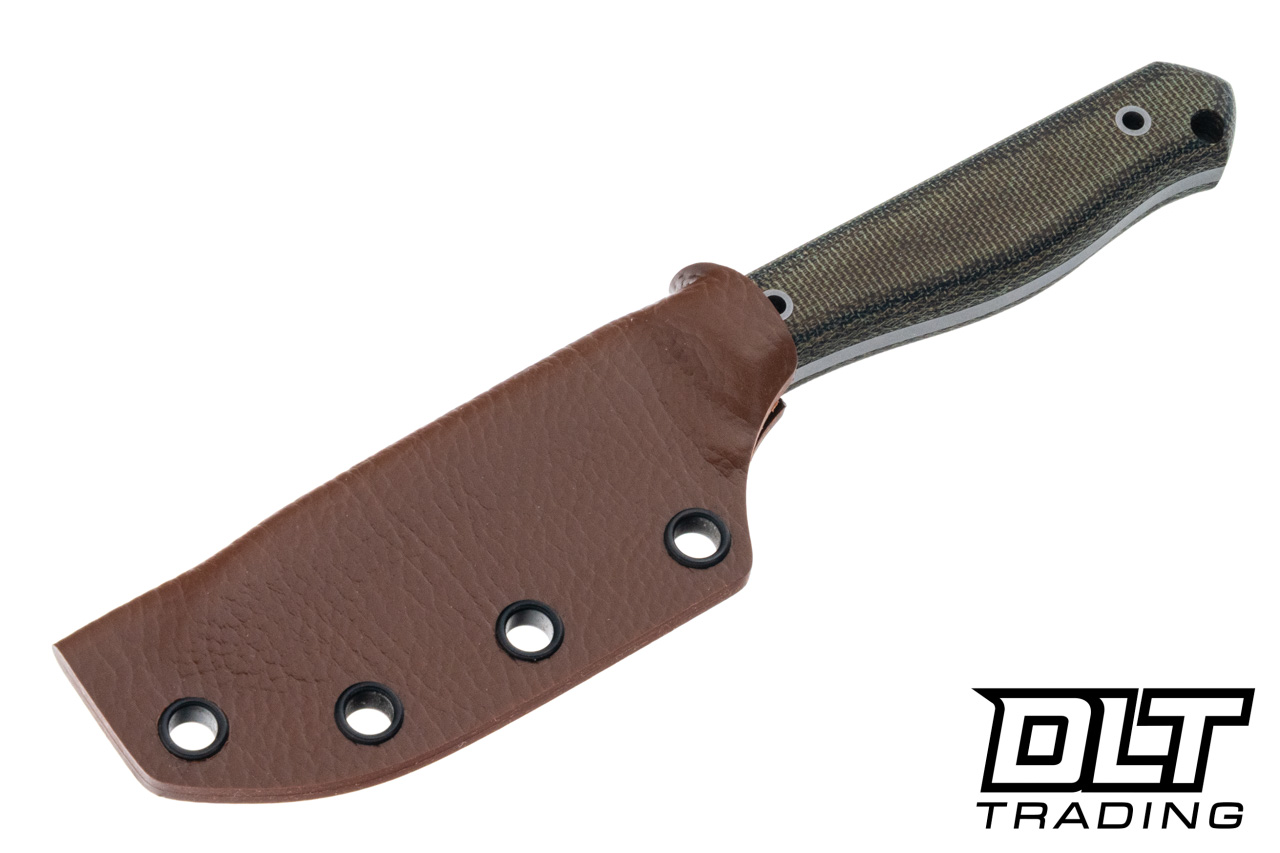 Jakeb Creates Bush Mary - Camo Canvas Micarta - Blasted 3V Blade 