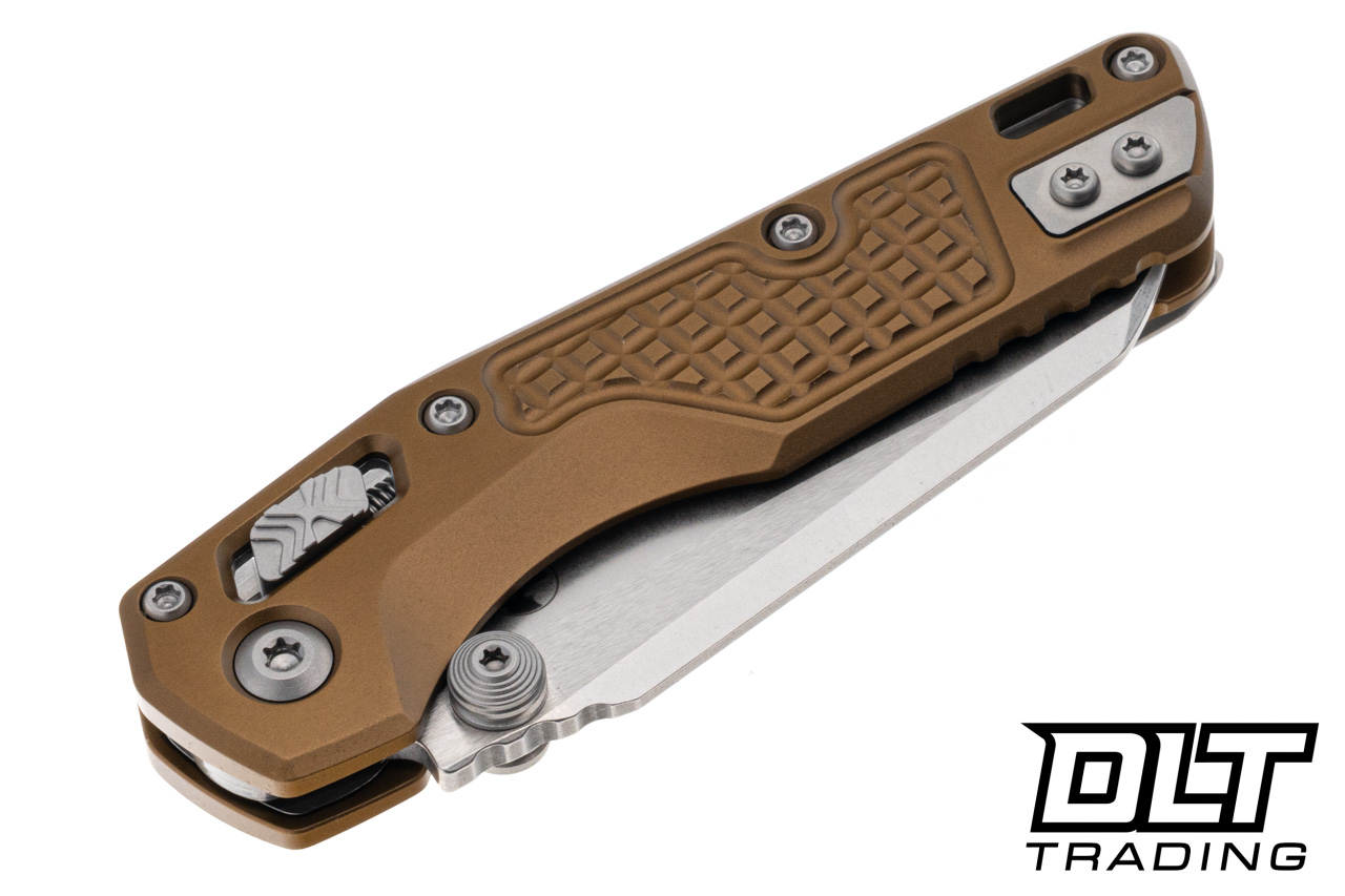 Microtech 210M-10FRTA MSI Mini Ram-Lok - Tan Frag Handle