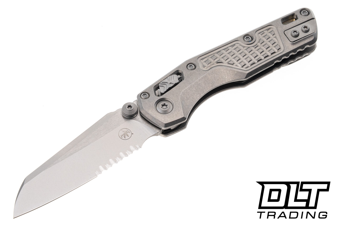 Microtech 210M-11FRMS2 MSI Mini Ram-Lok - Stonewash Frag Titanium